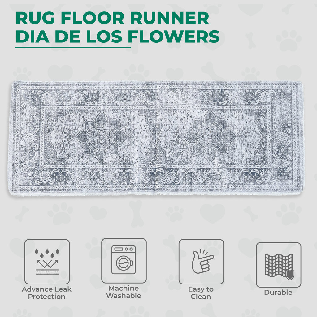 Vintage Washed Rug Floor Runner (75x215cm) - Dry Paws