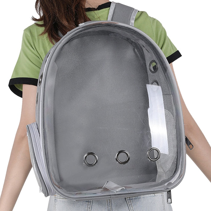 Magik Astronaut Pet Cat Dog Puppy Carrier Backpack Travel Bag Case Capsule Fullview Green Large